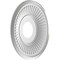 Ekena Millwork Berkshire PVC Medallion (Canopies up to 5 3/4"), 13"OD x 3 1/2"ID x 3/4"P, Bright Coat Aluminum CMP13BEBAL - alternate 3